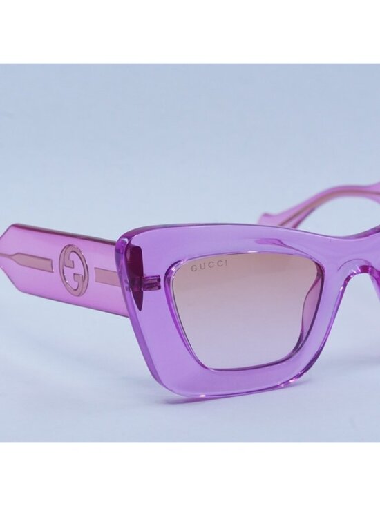 Gucci GG1552S 003 Women Sunglasses Magenta Frame, Orange to Violet Lenses main image 10